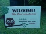 OWLS welcome sign