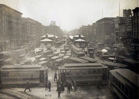 1923 Traffic jam in New York